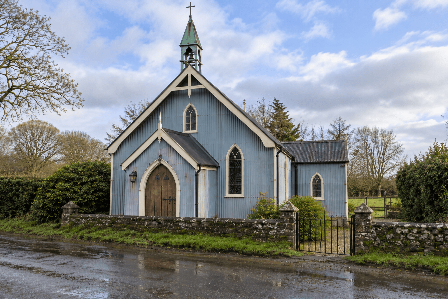 The front elevation of Tin Chapel