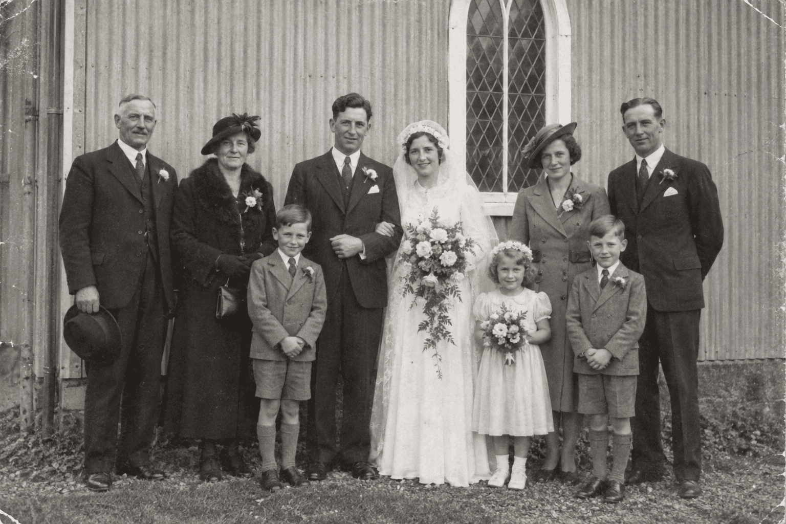 Wedding Party Beside The South Wall