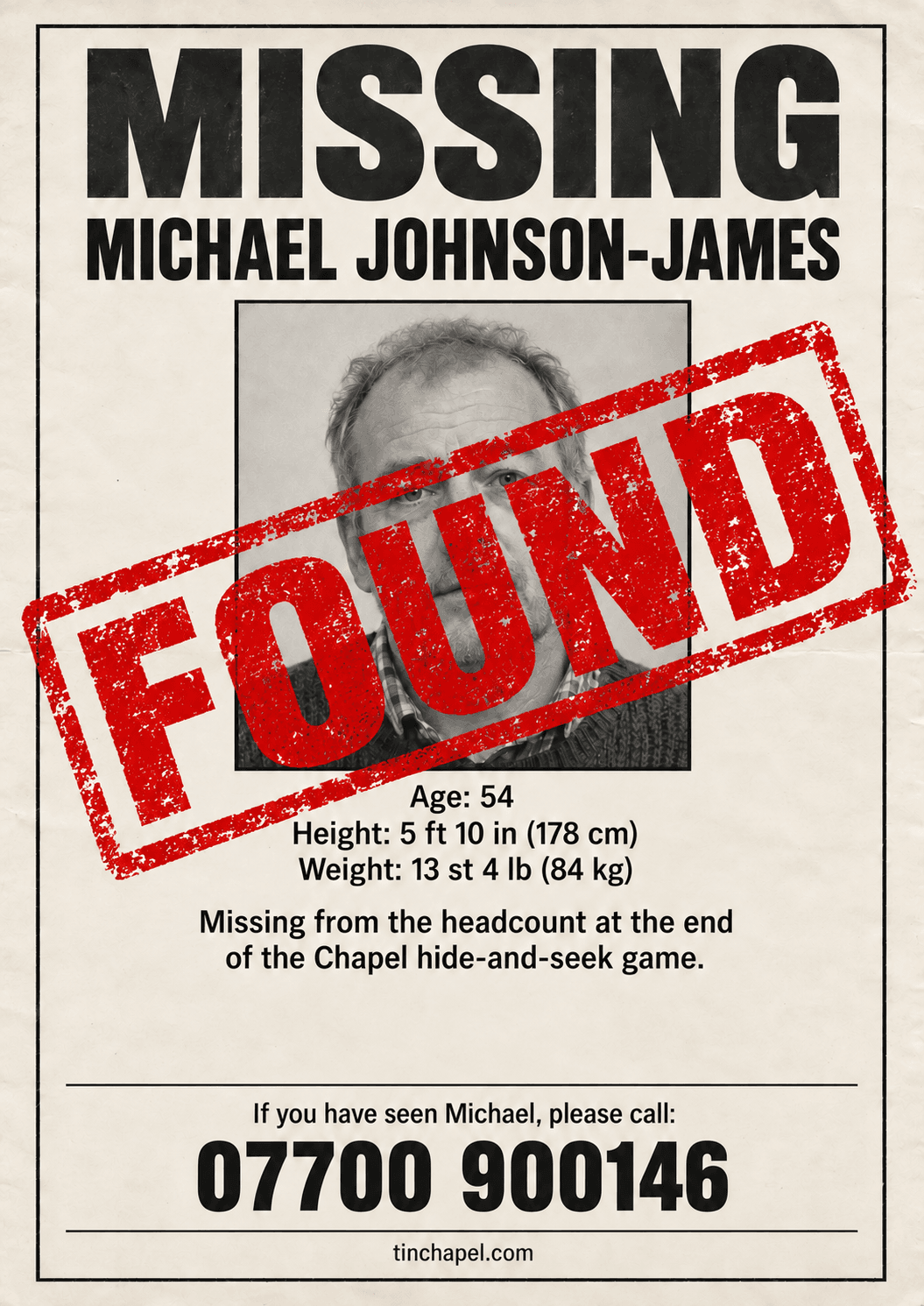 Michael Johnson-James – Update
